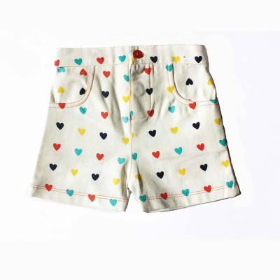 Cuddledoo Short For Girls Casual Printed Pure Cotton(Multicolor, Pack of 1) at flipkart