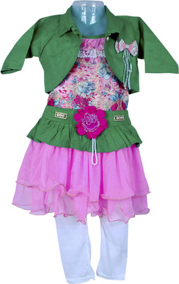 

Retaaz Girls Kurta and Leggings Set(Pink Pack of 1