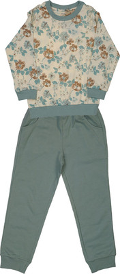

Indirang Girls Casual Top Pant(Light Green