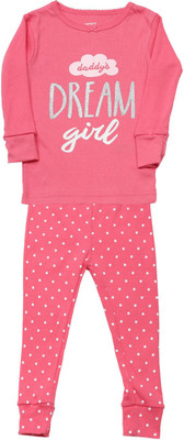 

Carter's Girls Casual T-shirt Pyjama(White, Pack of 2, Print (969)