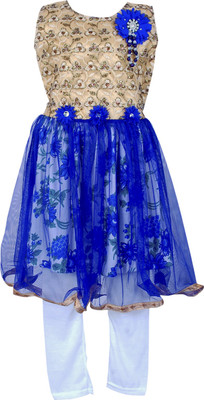 

Retaaz Girls Party(Festive) Dress Jegging(Blue