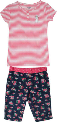 

Carter's Girls Casual Top Pyjama(Multicolor, Print (969)