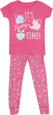 

Carter's Girls Casual T-shirt Pyjama(White, Print (969)