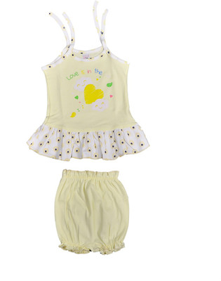 

Hafeela Girls Casual Dress Bloomer(Yellow