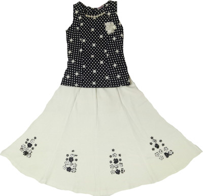 

Kid n Kids Girls Party(Festive) Top Skirt(Multicolor, Multi