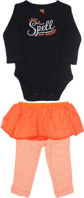 

Carter's Girls Casual Top Pyjama(Black, Pack of 1, Black (001)