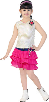 

Golden Girl Girls Party(Festive) Skirt Top(Pink