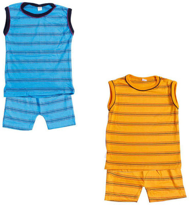 

Indirang Boys Casual Top Shorts(Multicolor