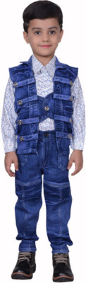 

Nikky Fashion Boys Casual Jacket Jeans(Blue