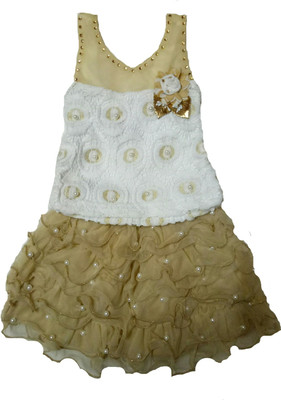 

Kid n Kids Girls Party(Festive) Top Skirt(Multicolor, Multicolour