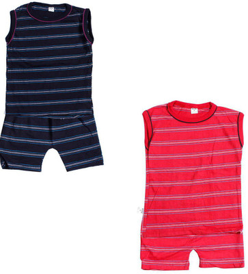 

Indirang Boys Casual Top Shorts(Multicolor