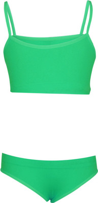 

Lil Orchids Spaghetti Top For Girls(Green, Pack of 1