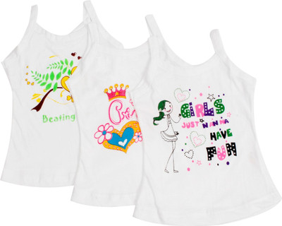 

Littly Camisole For Girls(White, Pack of 3