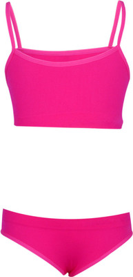 

Lil Orchids Spaghetti Top For Girls(Pink, Pack of 1