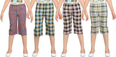 

Dongli Capri For Girls Checkered(Multicolor)