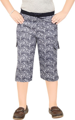 

Red Ring Capri For Boys Casual Printed Cotton(Grey Pack of 1