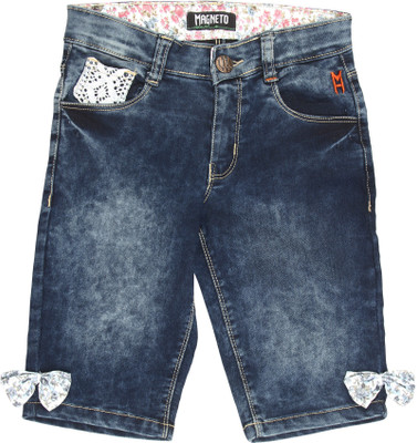 

Magneto Capri For Girls Casual Solid Denim(Blue Pack of 1, Cloud