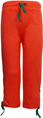 

Kothari Capri For Girls Casual Solid Cotton(Orange Pack of 1