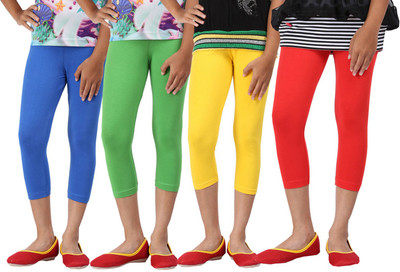 

Greenwich Capri For Girls Casual Solid Cotton(Multicolor Pack of 4, Blue;green;red;yellow