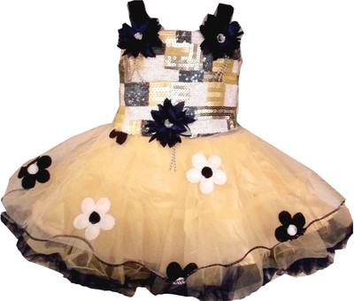 

All About Pink Girls Midi/Knee Length Party Dress(Blue, Sleeveless