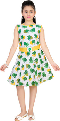 

Saarah Midi/Knee Length Party Dress(Green, Sleeveless