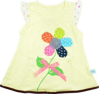

Kiwi Girls Midi/Knee Length Casual Dress(Multicolor, Cap Sleeve