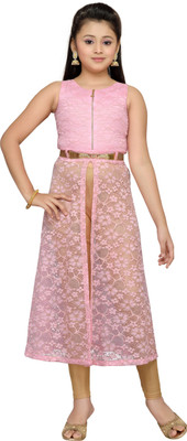 

Hunny Bunny Girls Maxi/Full Length Party Dress(Pink, Sleeveless