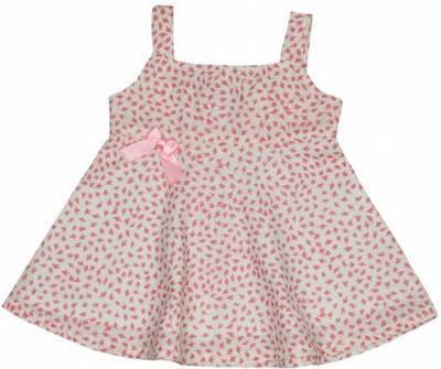 

page3baby Girls Midi/Knee Length Casual Dress(Pink, Sleeveless