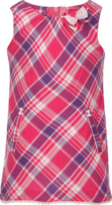 

Life by Shoppers Stop Girls Midi/Knee Length Casual Dress(Pink, Sleeveless