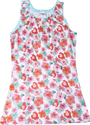 

Disney Princess Girls Midi/Knee Length Casual Dress(White, Sleeveless
