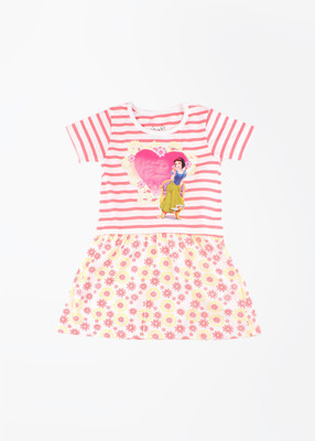 

Disney Princess Midi/Knee Length Casual Dress(White, Half Sleeve, Red/white