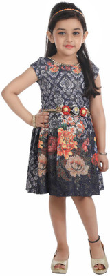 

Hunny Bunny Mini/Short Party Dress(Dark Blue, Cap Sleeve, Navy blue