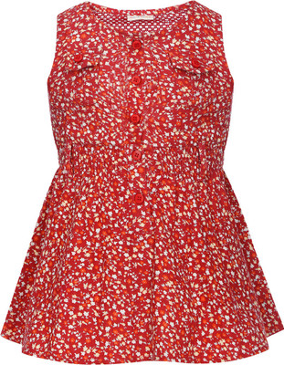 

Life by Shoppers Stop Girls Midi/Knee Length Casual Dress(Red, Sleeveless, Coral