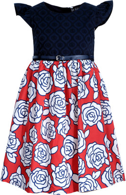 

Bella Moda Midi/Knee Length Casual Dress(Red, Cap Sleeve)