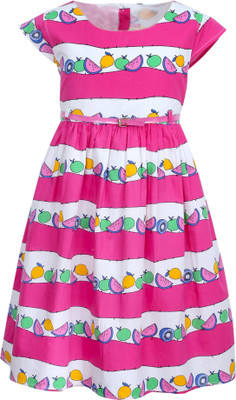 

Bella Moda Midi/Knee Length Casual Dress(Pink, Cap Sleeve)