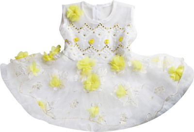 

Gungun Fashion Girls Mini/Short Casual Dress(Yellow, Sleeveless), Lemon