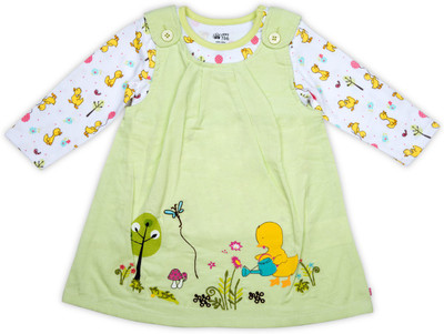 

FS Mini Klub Girls Midi/Knee Length Casual Dress(Light Green, Full Sleeve