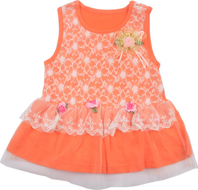 

Kiwi Girls Midi/Knee Length Casual Dress(Multicolor, Cap Sleeve