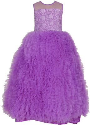

Samsara Couture Girls Maxi/Full Length Party Dress(Purple, Sleeveless