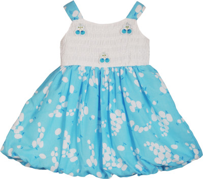 

La Bele Girls Midi/Knee Length Casual Dress(Blue, Sleeveless