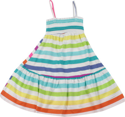 

The Children's Place Girls Midi/Knee Length Casual Dress(White, Sleeveless, 930