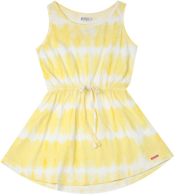 

People Girl's Casual Dress(Yellow, Sleeveless