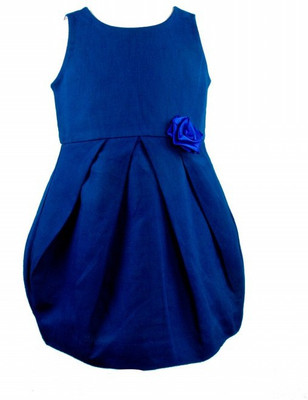 

page3baby Girls Midi/Knee Length Party Dress(Dark Blue, Sleeveless