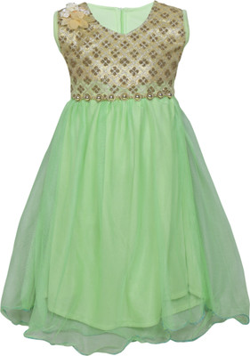 

MKB Maxi/Full Length Casual Dress(Light Green, Sleeveless