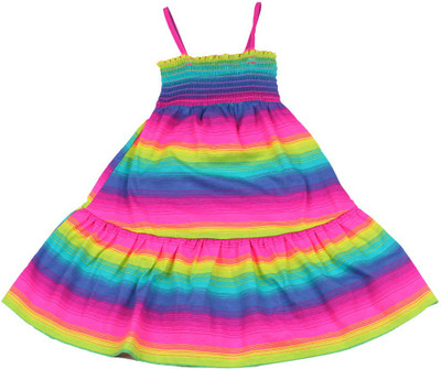 

The Children's Place Girls Midi/Knee Length Casual Dress(Multicolor, Sleeveless, 1021