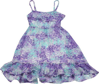 

The Children's Place Girls Midi/Knee Length Casual Dress(Blue, Sleeveless, 1103