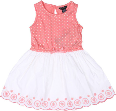 

Nautica Girls Midi/Knee Length Casual Dress(Multicolor, Sleeveless, 839