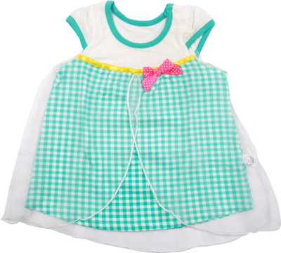 

Kiwi Girls Midi/Knee Length Casual Dress(Multicolor, Cap Sleeve