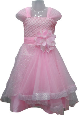 

Pogo Girls Maxi/Full Length Party Dress(Pink, Sleeveless