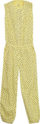 

Allen Solly Junior Girls Casual Dress(Yellow, Sleeveless